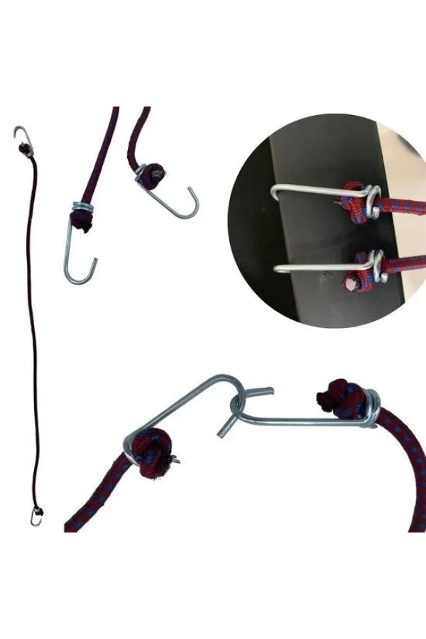 BUFFER® Bisiklet Araba Motosiklet Kancalı Bagaj Gergi Lastiği Sabitleme