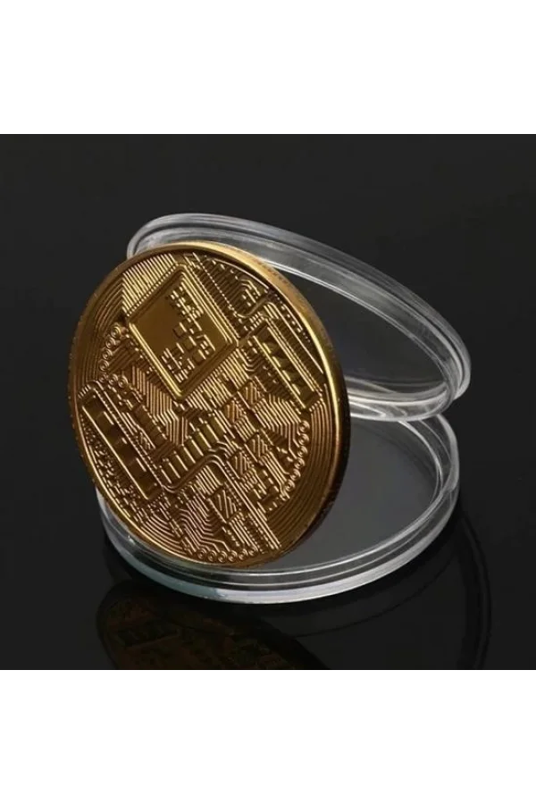 BUFFER® Bitcoin Madeni Hatıra Parası Madeni Bitcoin Hediye Sikke Para