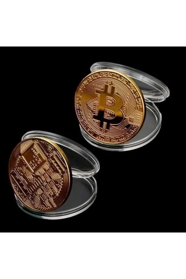 BUFFER® Bitcoin Madeni Hatıra Parası Madeni Bitcoin Hediye Sikke Para