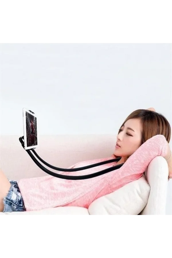 BUFFER® Boyuna Asılan Ergonomik 360 Derece Cep Telefonu Tutucu Stand