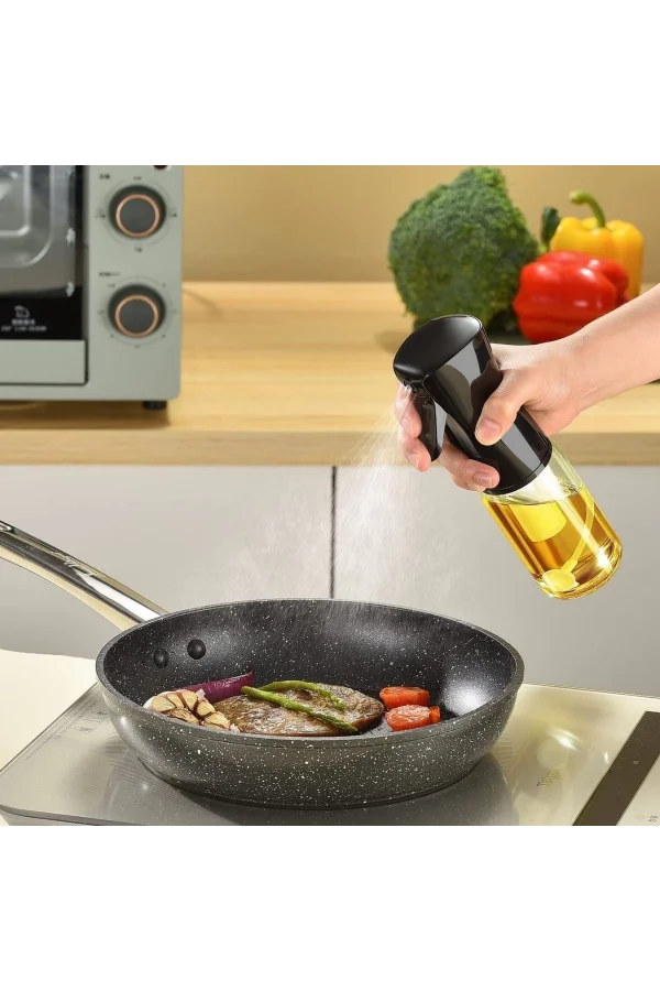 BUFFER® Çok Amaçlı Cam Şişe Püskürtmeli Dağıtıcı Yağdanlık Limonluk Sirke Sosluk Spreyi