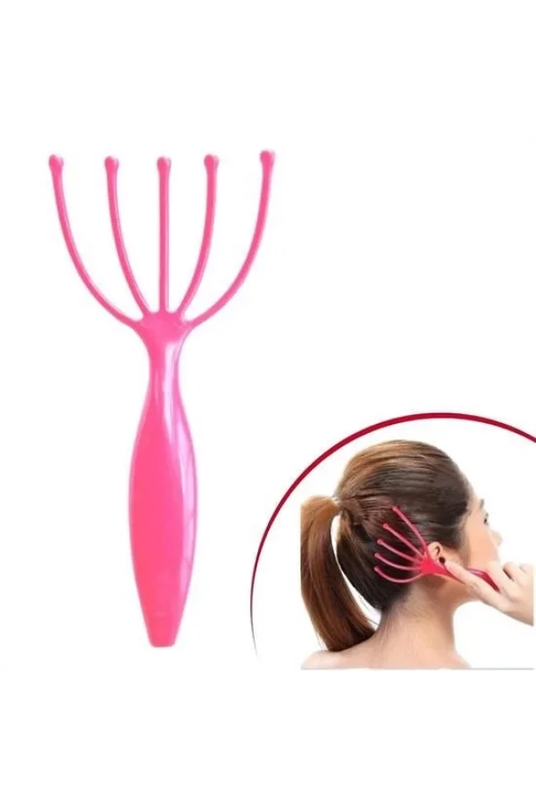 BUFFER® Çok Fonksiyonlu 5 Uçlu Bilyeli Baş Boyun Bacak Kol Masaj Alet Rahatlatıcı Kafa Masaj Aparatı