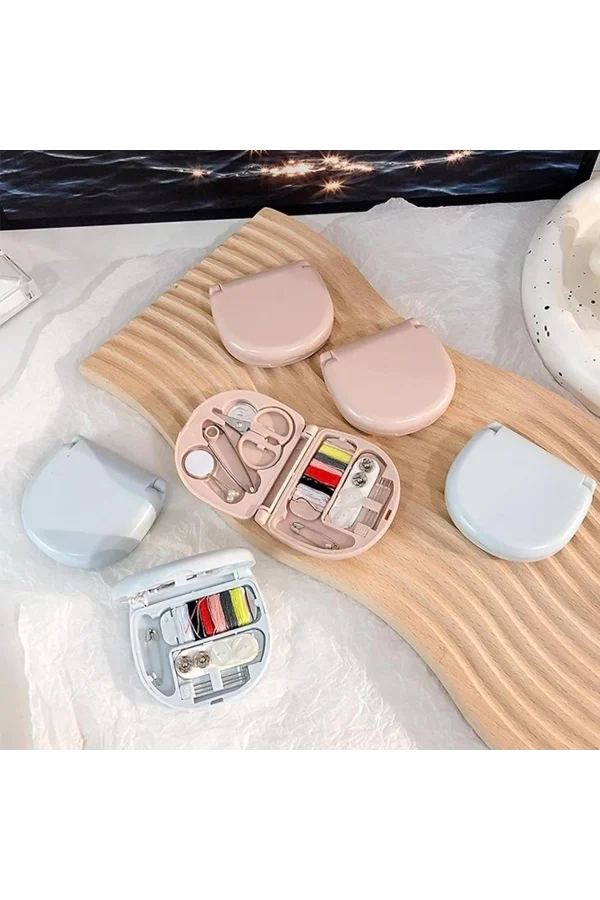 BUFFER® Çok Fonksiyonlu Mini Çanta Boy Seyahat Tipi Dikiş Seti