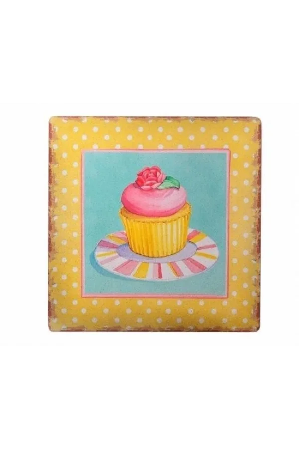 BUFFER® Decotown Duvar Panosu 40*40 Cup Cake Muffin Motifli Duvar Süsü
