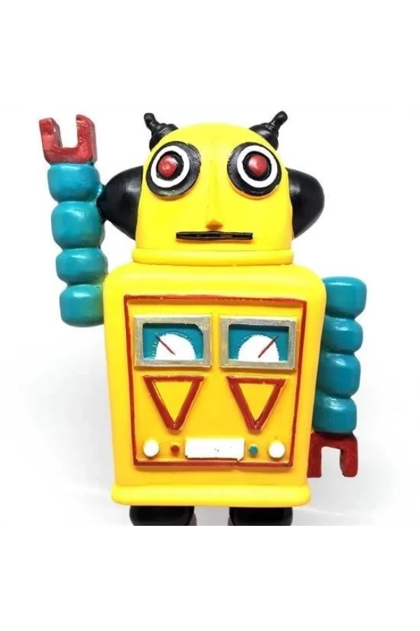 BUFFER® Decotown Nostaljik Sevimli Uzaylı Robot Şeklinde Figür Biblo