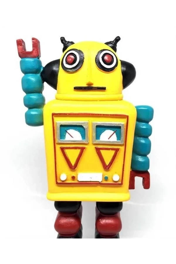 BUFFER® Decotown Nostaljik Sevimli Uzaylı Robot Şeklinde Figür Biblo