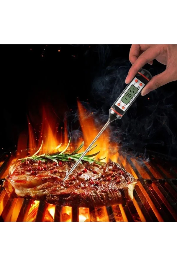 BUFFER® Dijital Gıda Termometresi Süt,Et,Yoğurt Mayalama,Mama Derecesi Ölçer Gıda Termometresi