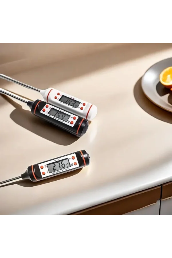 BUFFER® Dijital Gıda Termometresi Süt,Et,Yoğurt Mayalama,Mama Derecesi Ölçer Gıda Termometresi