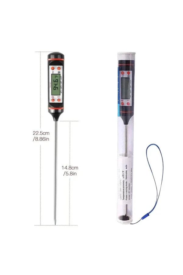 BUFFER® Dijital Gıda Termometresi Süt,Et,Yoğurt Mayalama,Mama Derecesi Ölçer Gıda Termometresi
