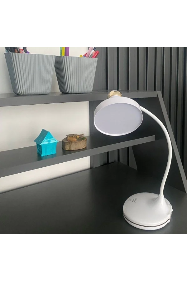 BUFFER® Dokunmatik 3 Farklı LED Işıklı Çalışma Masası Üstü Lamba