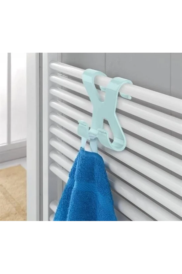 BUFFER® Hang it Pratik Kolay Taşımabilir Havlupan 2 Kancalı Banyo Askısı