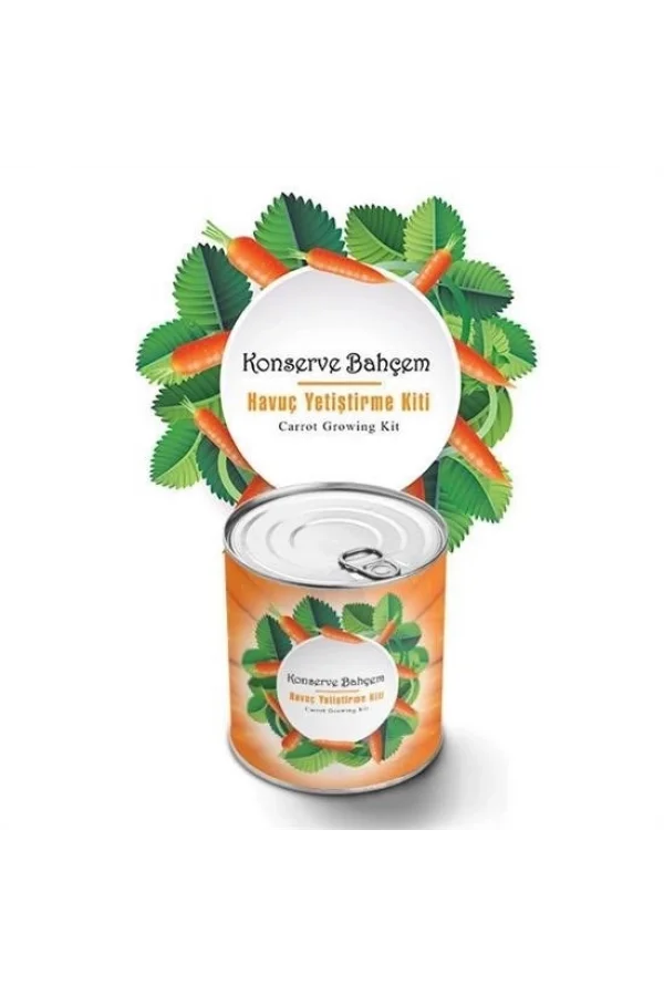 BUFFER® Konserve Bahçem Evde Konservede Havuç Yetiştirme Büyütme Kiti