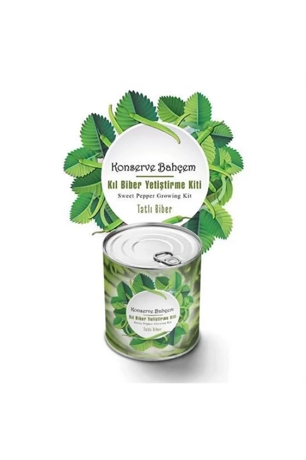 BUFFER® Konserve Bahçem Evde Konservede Tatlı Sivri Biber Yetiştirme Kiti