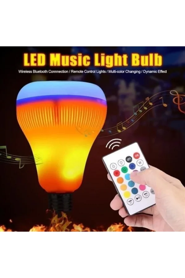 BUFFER® Kumandalı Bluetooth Hoparlör Ampul LD-37