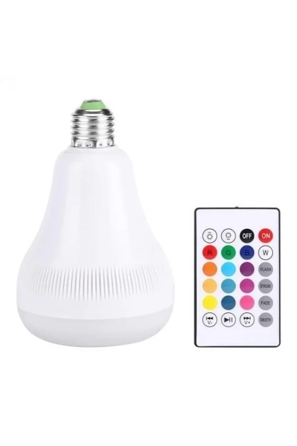 BUFFER® Kumandalı Bluetooth Hoparlör Ampul LD-37