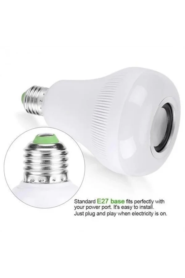 BUFFER® Kumandalı Bluetooth Hoparlör Ampul LD-37