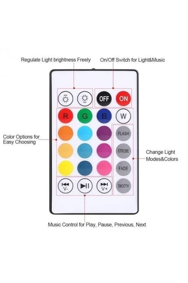 BUFFER® Kumandalı Bluetooth Hoparlör Ampul LD-37