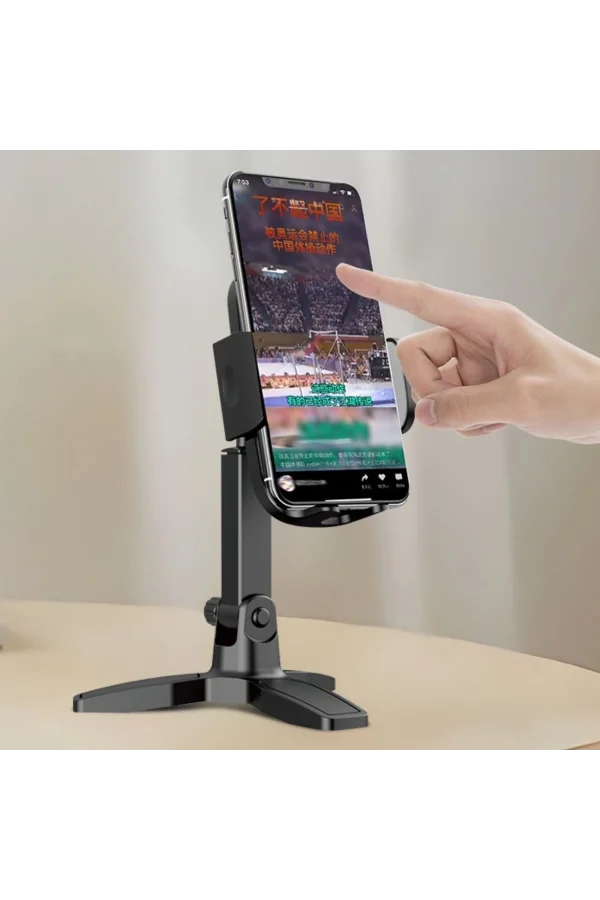 BUFFER® Masaüstü Telefon Standı 360 Derece Dönebilen Başlıklı Ayaklı Telefon Tripodu