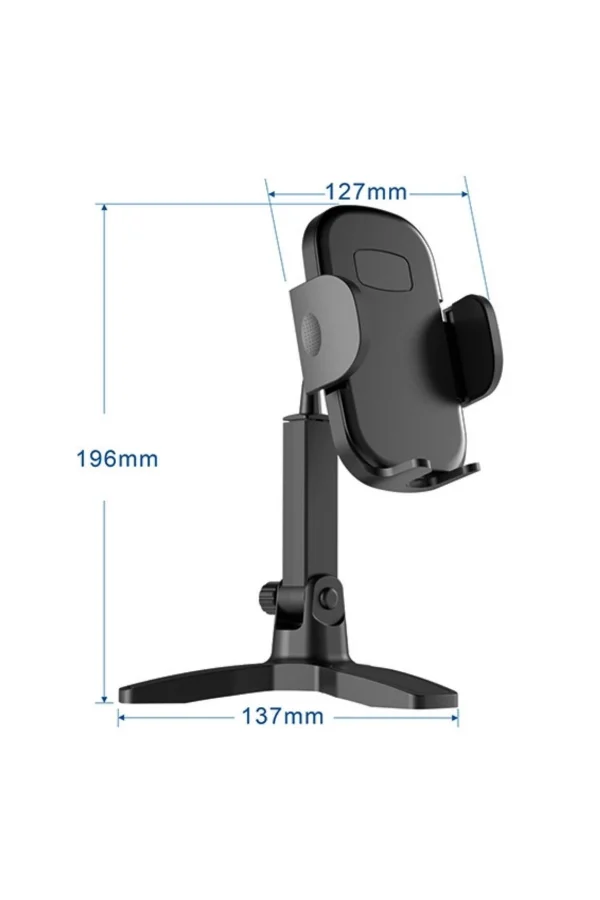 BUFFER® Masaüstü Telefon Standı 360 Derece Dönebilen Başlıklı Ayaklı Telefon Tripodu