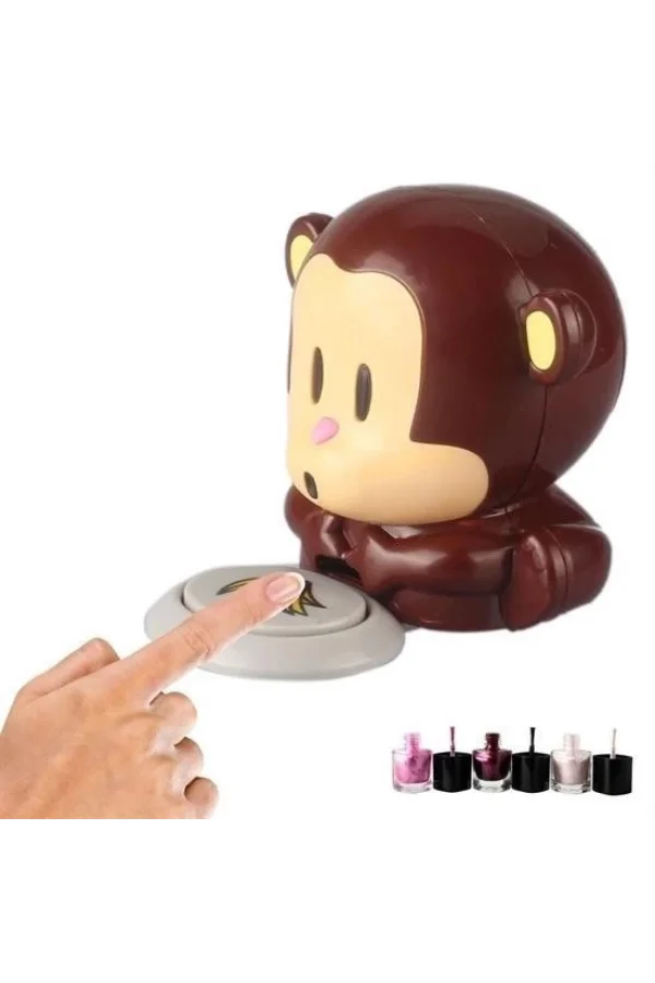 BUFFER® Maymun Figürlü Hava Üfleyen Pratik  Kolay Hızlı Oje Kurutucu