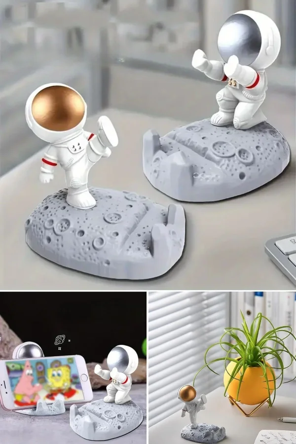 BUFFER® Mini Astronot Model Telefon ve Tablet Tutucu Standı