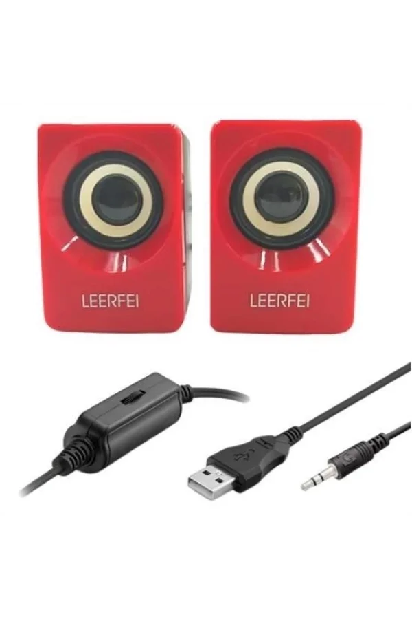 BUFFER® N62 1+1 Multimedia USB ve Jacklı Mini Hoparlör Yüksek Stereo Ses Sistemi