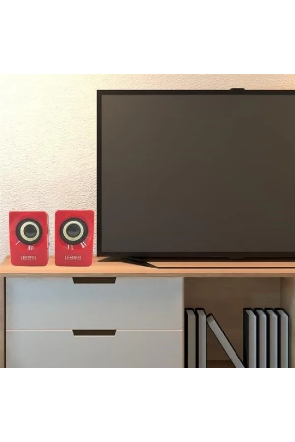 BUFFER® N62 1+1 Multimedia USB ve Jacklı Mini Hoparlör Yüksek Stereo Ses Sistemi