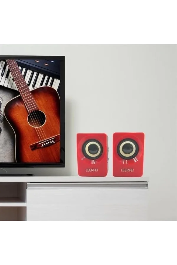 BUFFER® N62 1+1 Multimedia USB ve Jacklı Mini Hoparlör Yüksek Stereo Ses Sistemi
