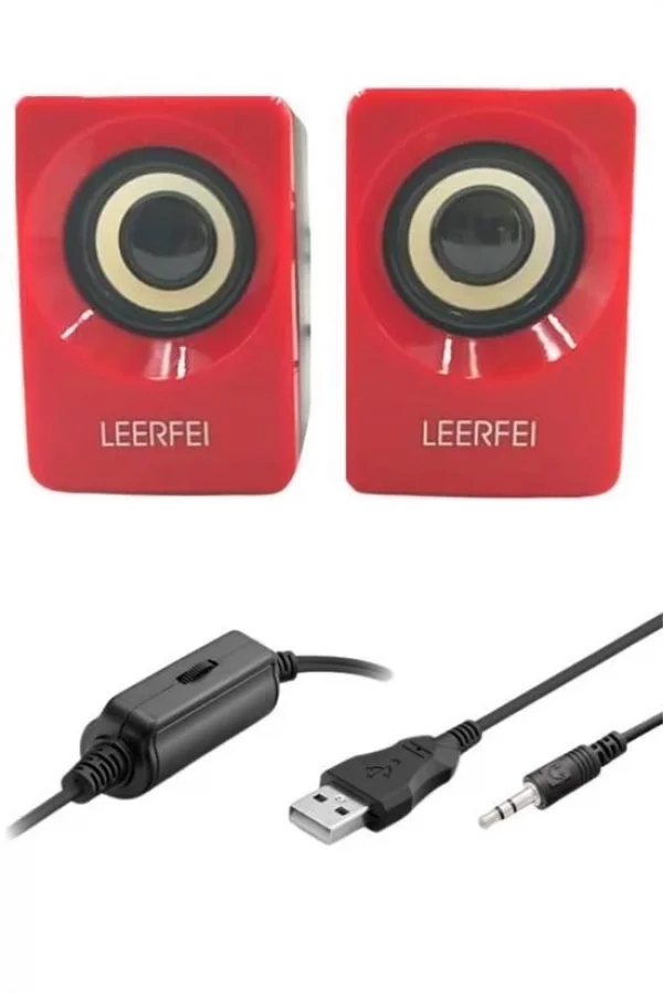 BUFFER® N62 1+1 Multimedia USB ve Jacklı Mini Hoparlör Yüksek Stereo Ses Sistemi