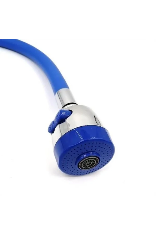 BUFFER® Oynar Başlıklı Tasarruflu Kubar Musluk Borusu ve Başlığı Mavi