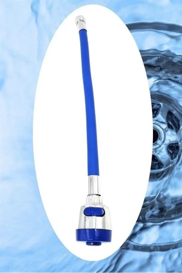 BUFFER® Oynar Başlıklı Tasarruflu Kubar Musluk Borusu ve Başlığı Mavi