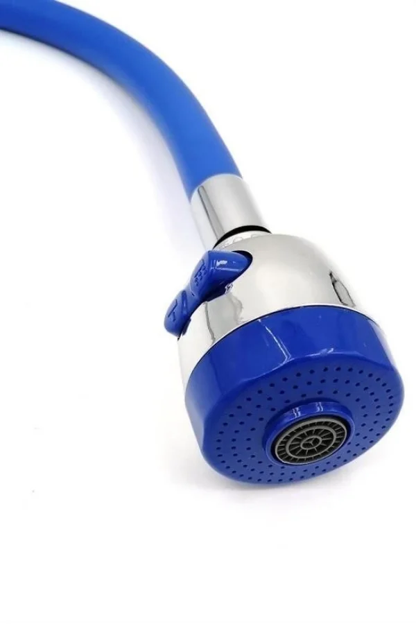 BUFFER® Oynar Başlıklı Tasarruflu Kubar Musluk Borusu ve Başlığı Mavi