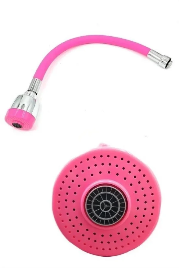 BUFFER® Oynar Başlıklı Tasarruflu Kubar Musluk Borusu ve Başlığı  Pembe