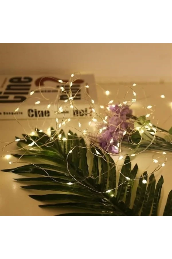 BUFFER® Peri Led Işık 28 Ledli  3 Metre Sarı Led Şerit Aydınlatma Spot Led