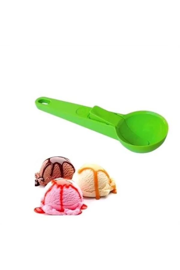 BUFFER® Pratik Mandallı Plastik Dondurma Servis Sunum Kepçesi Kaşığı