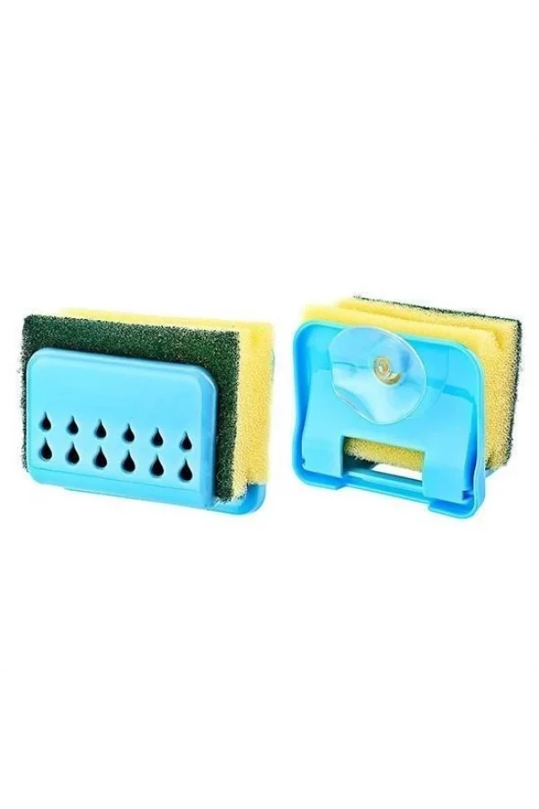 BUFFER® Pratik Mutfak Lavabo Vantuzlu Bulaşık Süngeri Askısı Aparatı