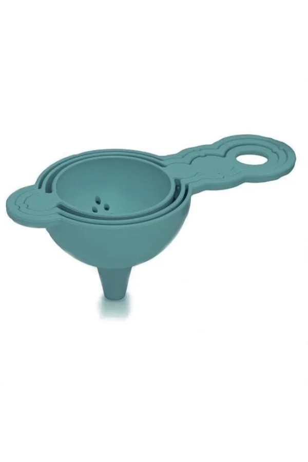BUFFER® Pratik Yumurta Süzgeci Mini Süzgeç Huni Seti Hepsi Bir Arada