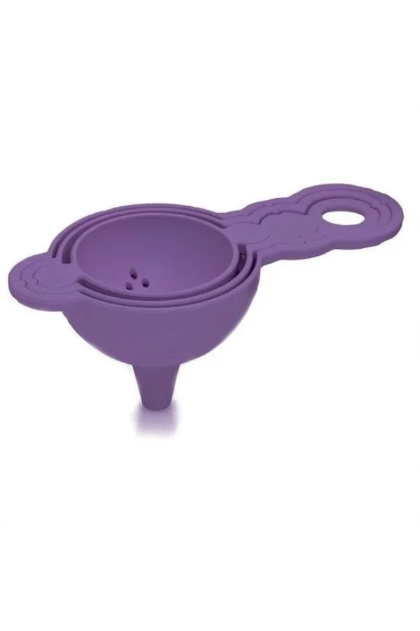 BUFFER® Pratik Yumurta Süzgeci Mini Süzgeç Huni Seti Hepsi Bir Arada