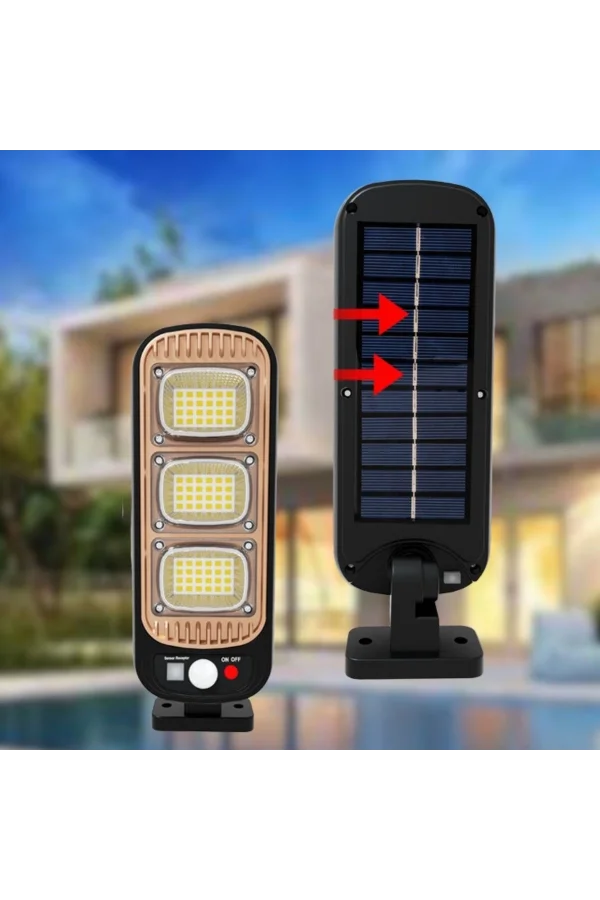 BUFFER® Sensörlü Güneş Enerjisi İle Şarj Olabilen Duvara Monte Solar Aydınlatma  GL-84069