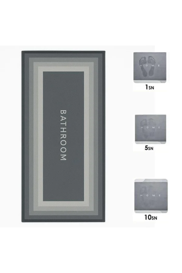 BUFFER® Sihirli Süper Su Emici Kaymaz Tabanlı Uzun Paspas 40*120 cm