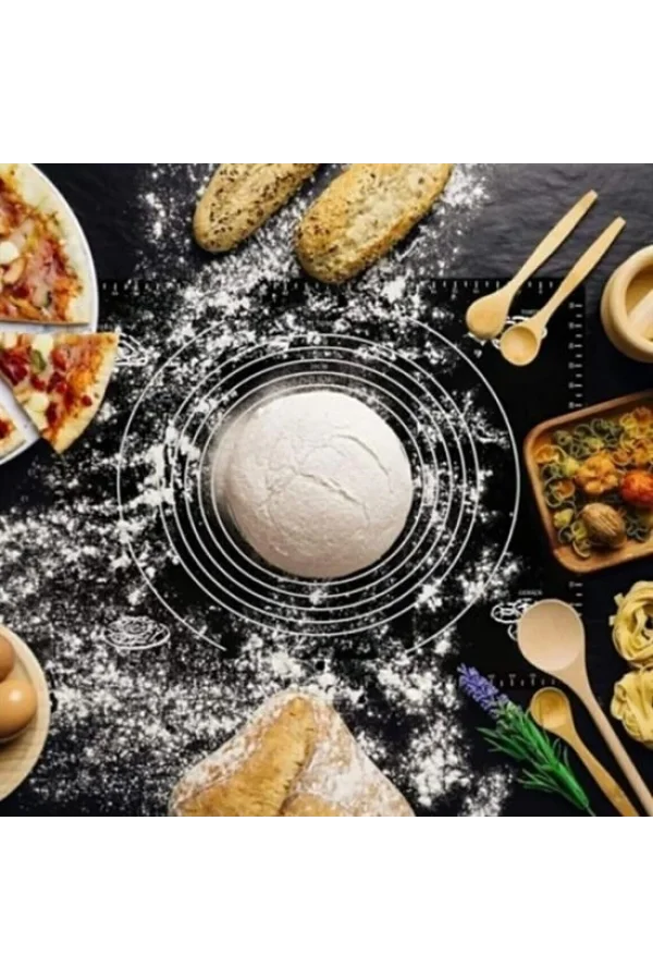 BUFFER® Silikon Çok Amaçlı Geniş Hamur Matı Hamur Açma Matı 40*50 cm