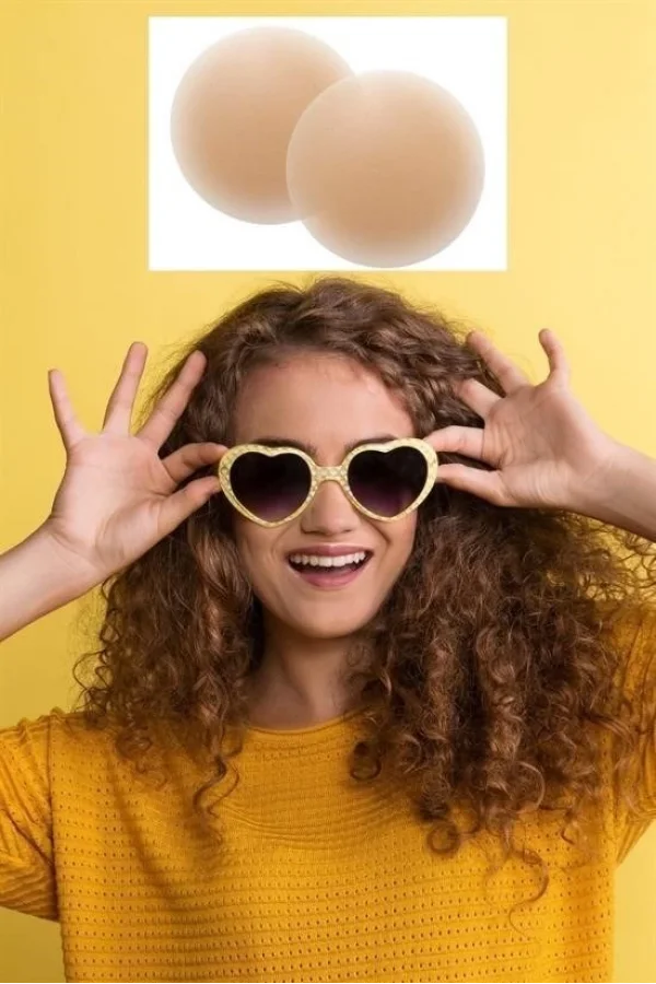 BUFFER® Silikon Göğüs Ucu Kapatıcı Gizleyici Bant Aparat  Nipple Pad