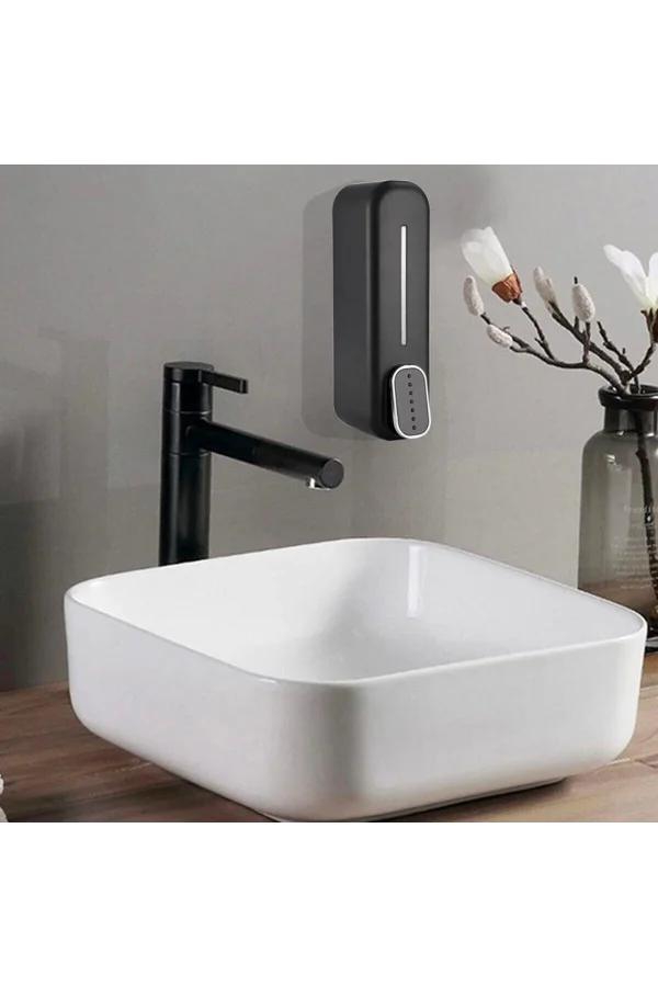 Buffer ® Siyah Duvara Monte Sıvı Sabunluk Dispenser 300 ml