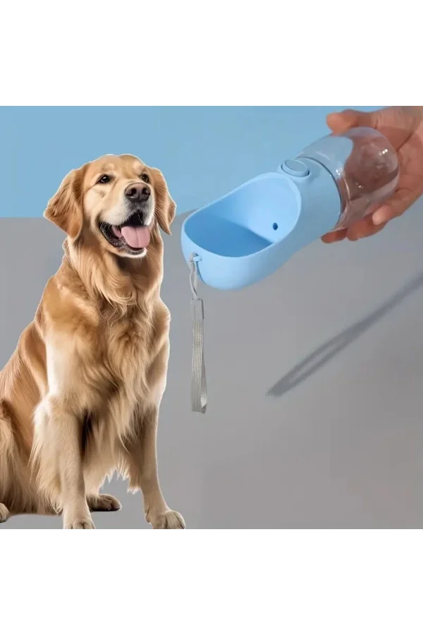 BUFFER® Taşınabilir Butonlu 350 ml Evcil Hayvan Suluğu