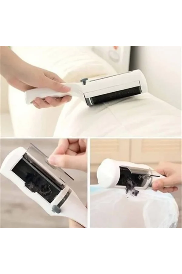 BUFFER®  Taşınabilir Elektrostatik Hazneli Rulo Şeklinde Evcil Hayvan Tüyü Saç Toplayıcısı