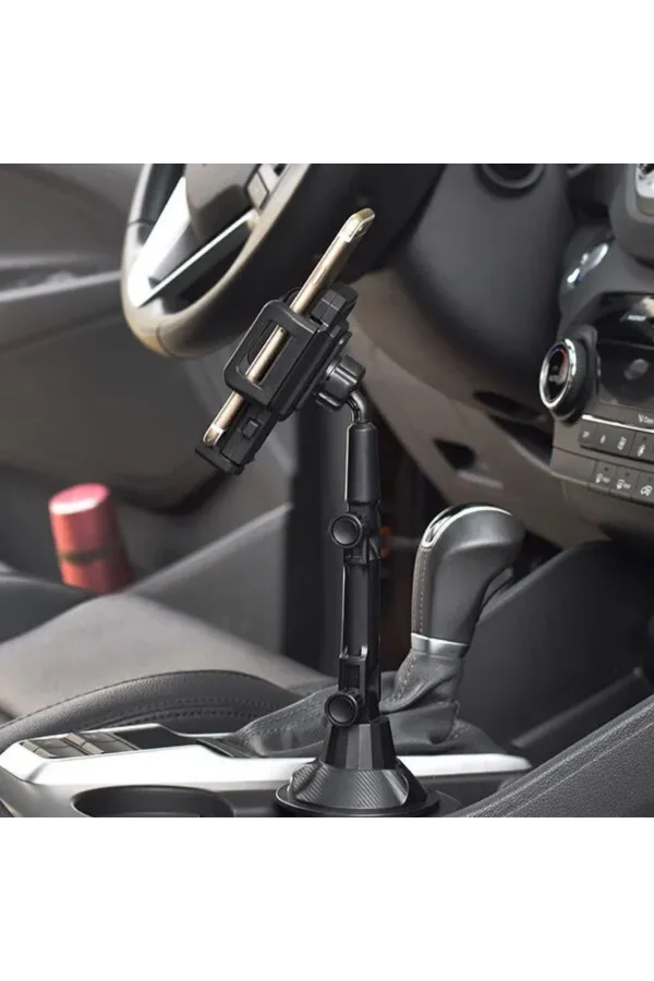 BUFFER® Teleskopik Araç Bardak Yerine Giren Telefon Tutucu