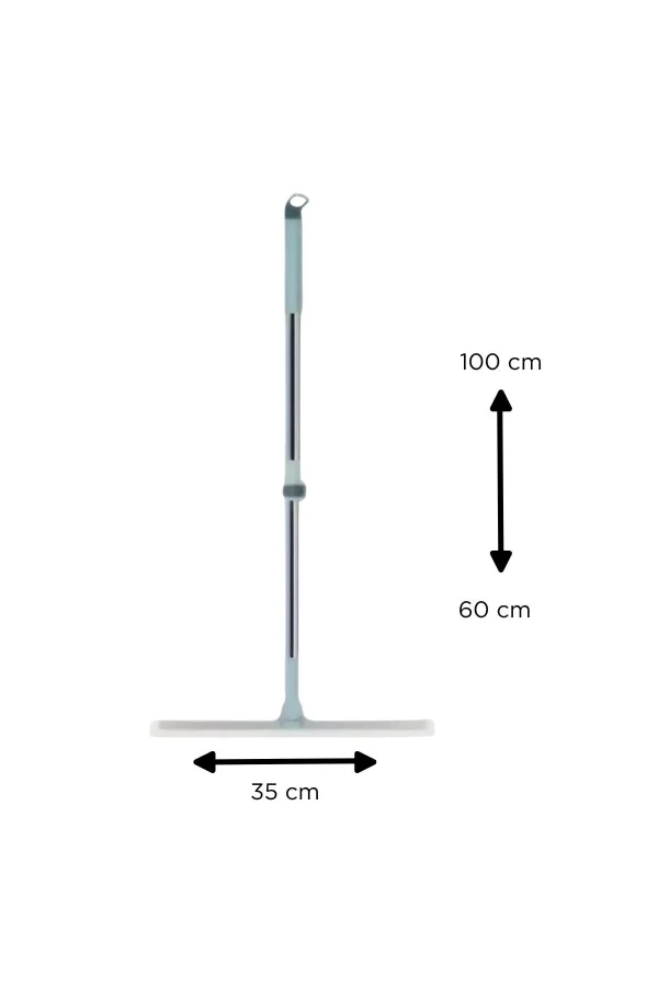 BUFFER® Teleskopik Oynar Başlıklı Cam,Zemin Silme Aparatı Çekçek