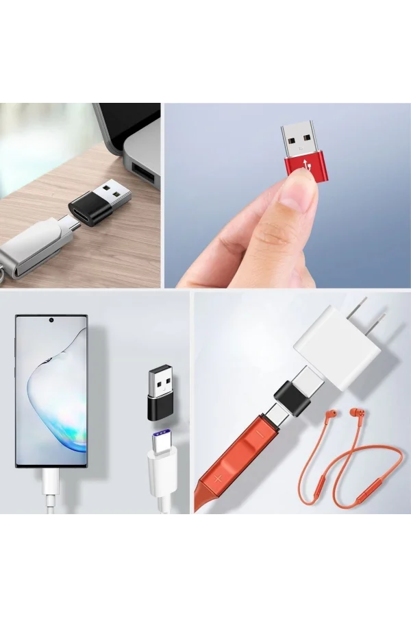 BUFFER® USBden TYPE-C ye Dönüştürücü Adaptör Veri Aktarımı Sağlayıcı Şarj Data Çevirici