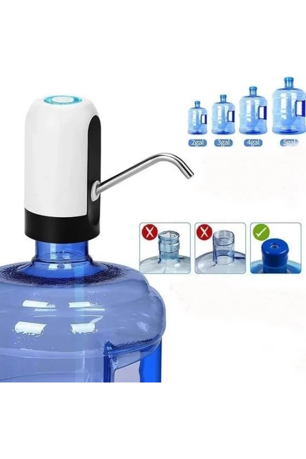 BUFFER® Usb ile Şarj Edilebilir Elektrikli  Otomatik Damacana Su Pompası