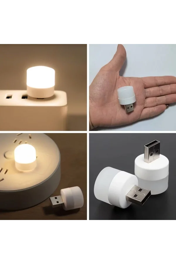 BUFFER® USB Mini Top LED 10’lu Aydınlatma Seti – Sıcak Renkli Gece Lambası, Enerji Tasarruflu Mikro LED Işıklar